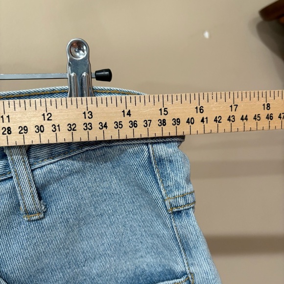 VTG Disney Mickey Mouse Light Blue DenimJean Shorts M - Picture 3 of 7